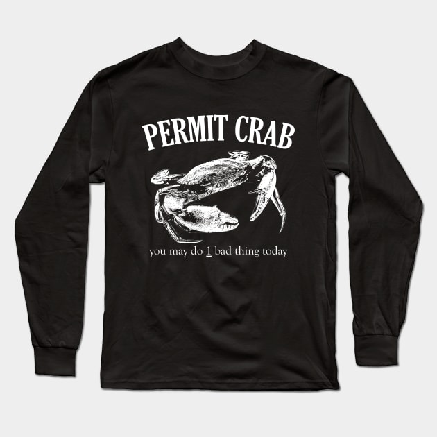 Permit Crab Long Sleeve T-Shirt by giovanniiiii